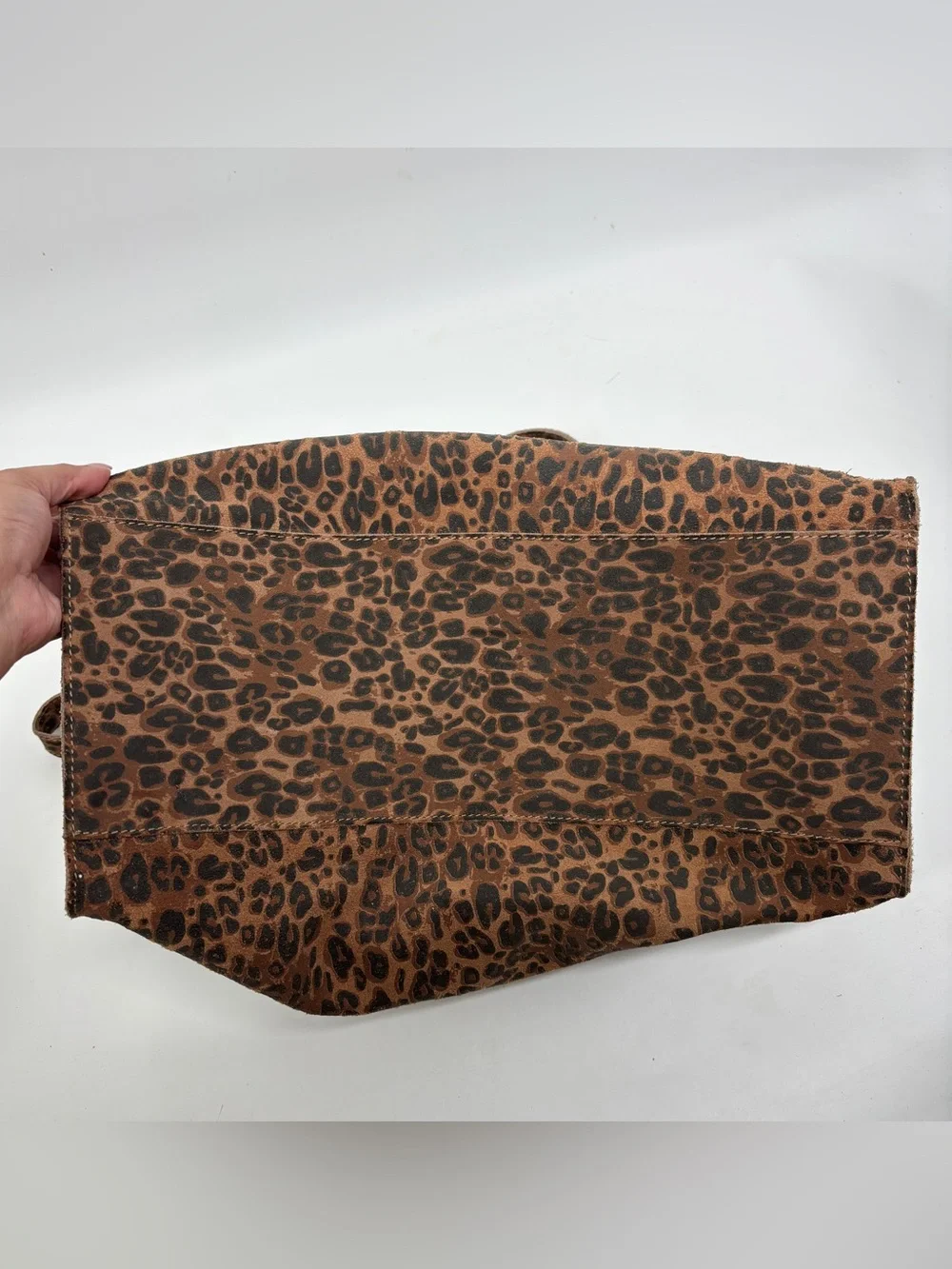 Free People Wild Thing leather Leopard Tote Bag